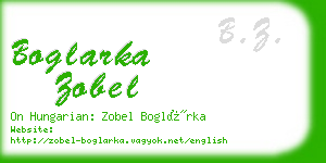 boglarka zobel business card